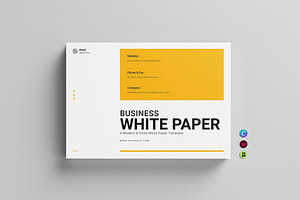 White Paper Template | Landscape, a Brochure Template by ElvinPrint