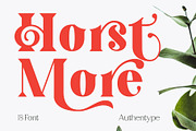 Horst More Retro Soft Serif, a Serif Font by AuthenType (Thumbnail 1 of 10)