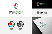 Set of Colorful lightbulb logo, a Branding & Logo Template by Lucky Creative (Thumbnail 3 of 5)