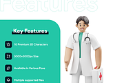 Doctor 3D Character, a Characters & Person 3D Model by GoTemp (Thumbnail 2 of 5)