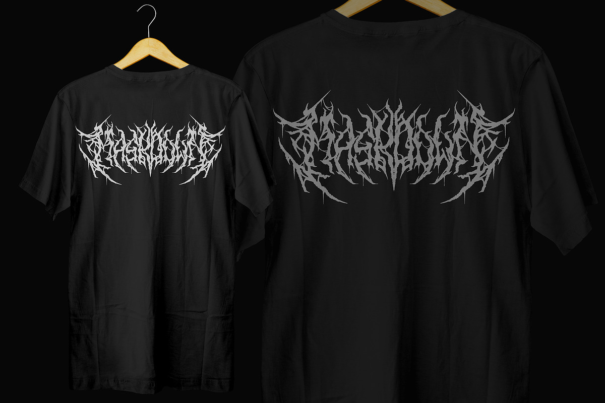 Maskdown | Black Metal Font Vol. 1, a Blackletter Font by Madhaline Studio (Photo 7 of 9)