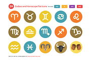 Zodiacs and Horoscope Flat Icons, an Icon by Vectopus.com (Thumbnail 2 of 4)