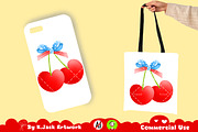 Coquette 4th of July Png, Cherry Png, a Seasonal Illustration by K.JackArtwork (Thumbnail 3 of 6)