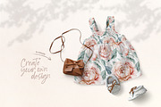 Watercolor peonies and butterflies, an Animal Illustration by Peace ART (Thumbnail 12 of 14)