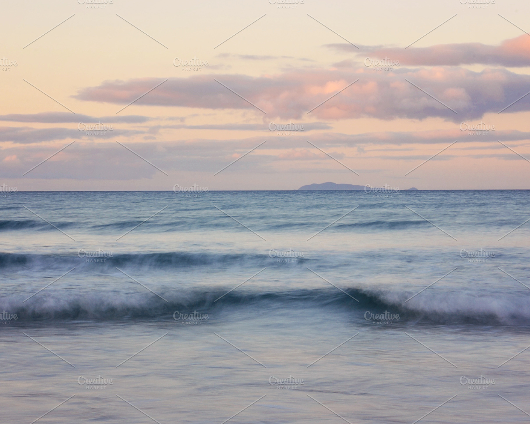Ocean at Sunset Stock Photo, a Nature Photo by Dee Andreoli Photography