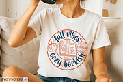 Cozy Bookish Fall Vibes  Autumn SVG, a Graphic by mh_arif (Thumbnail 3 of 4)