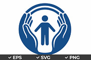 Human Care Hands Vector Icon, an Object Graphic by Artonix (Thumbnail 1 of 3)