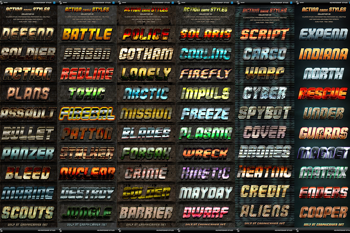 Action Sci-Fi Fantasy Text Effects, a Layer Style Add-On by pixelsao (Photo 2 of 11)