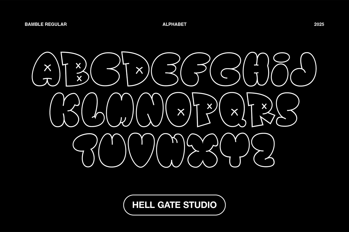 Bamble Bubble Graffiti Font, a Handwritten Font by GRVS Studio (Photo 3 of 6)