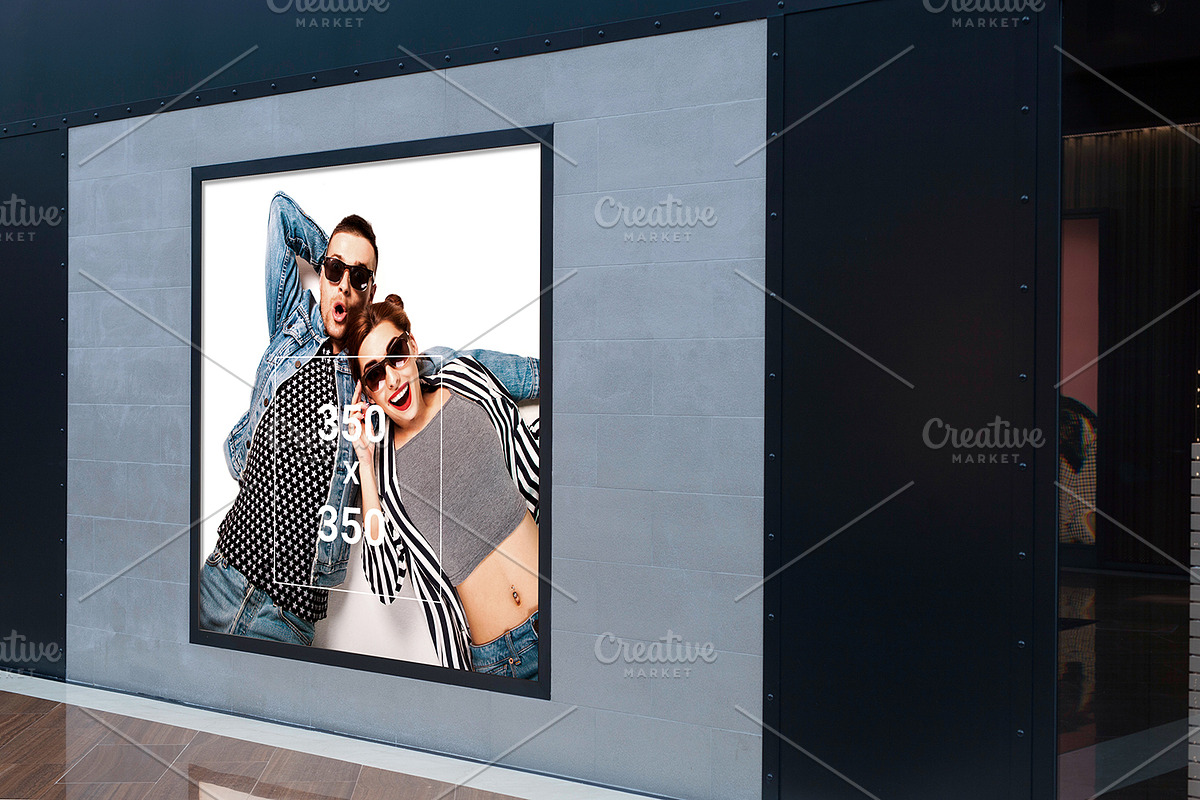 Indoor Advertising Mock-Up, a Print Template by Dikarte.Store (Photo 9 of 12)