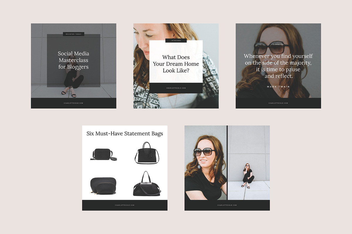 Charlotte Brand Graphics, a Social Media Template by studiolmh (Photo 5 of 5)