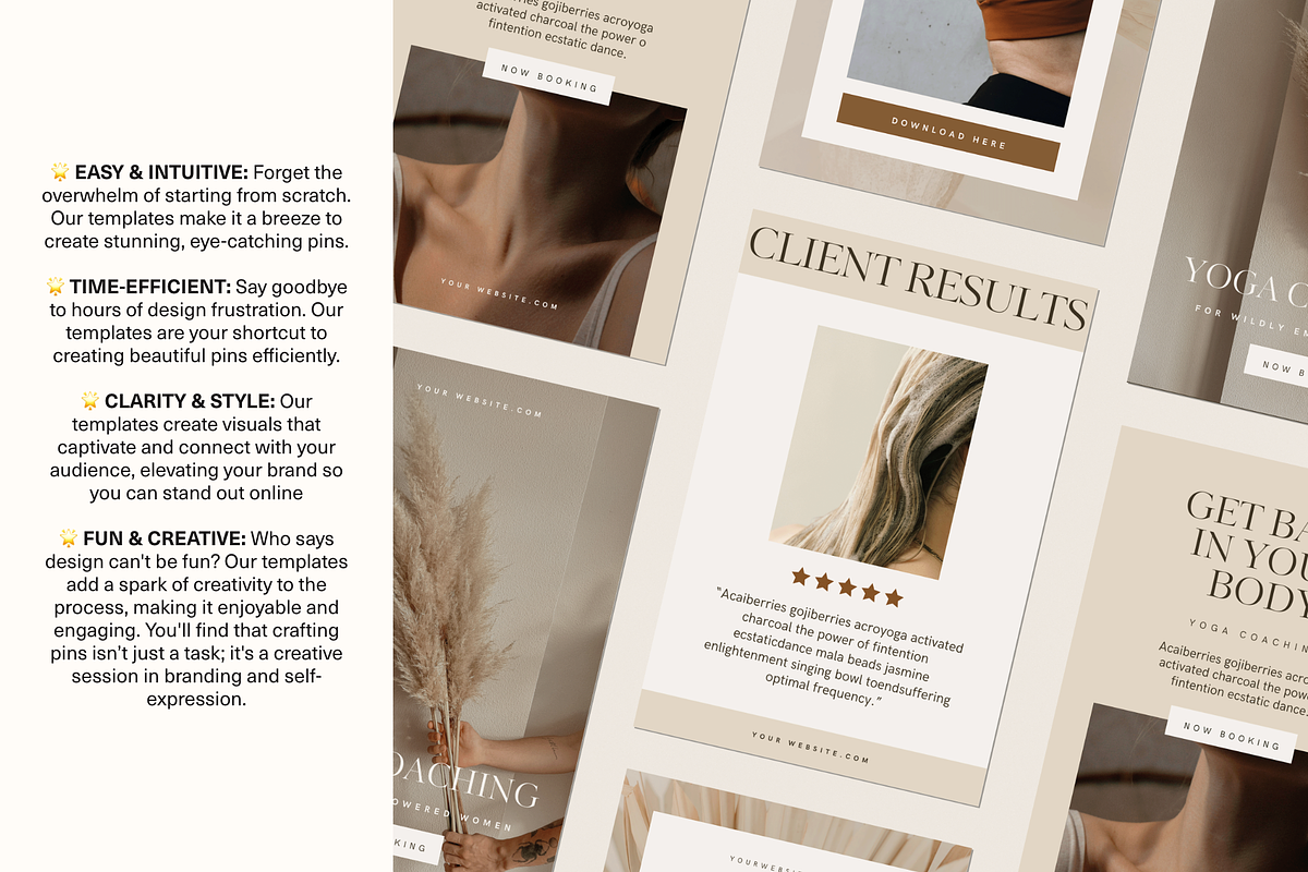 Canva Pinterest Marketing Templates, a Marketing Template by Glo Design Studio (Photo 8 of 10)