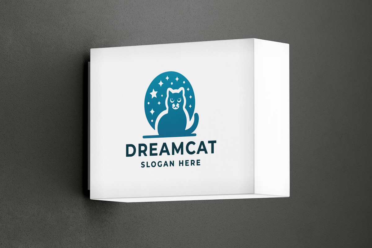 Dream Cat Pet Logo, a Branding & Logo Template by Design_Planet (Photo 1 of 4)