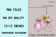 Bohemian Pink Gingham Summer Clipart, an Illustration by SVGArt (Thumbnail 6 of 9)
