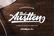 Austten Script, a Script Font by Wacaksara Co. (Thumbnail 1 of 8)