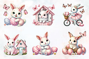Easter clipart bundle rabbit bunny p, an Illustration by RobertsArt (Thumbnail 7 of 7)