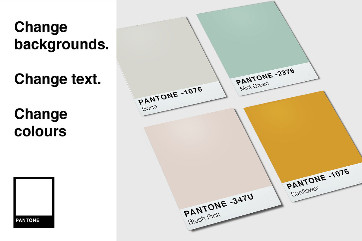 Pantone Colour Mockup Bundle, a Wearable Device Mockup by Tropical Type (Photo 9 of 11)