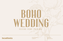 Boho Wedding Font Duo