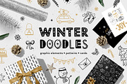 Winter Doodles, an Illustration by Redchocolate (Thumbnail 1 of 12)
