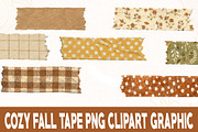 Cozy Fall Tape PNG Clipart, an Object Graphic by FiveStarCrafting (Thumbnail 2 of 3)