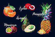 Fresh Watercolor Fruits Shop, a Food Illustration by BLAZTIGRA (Thumbnail 2 of 6)