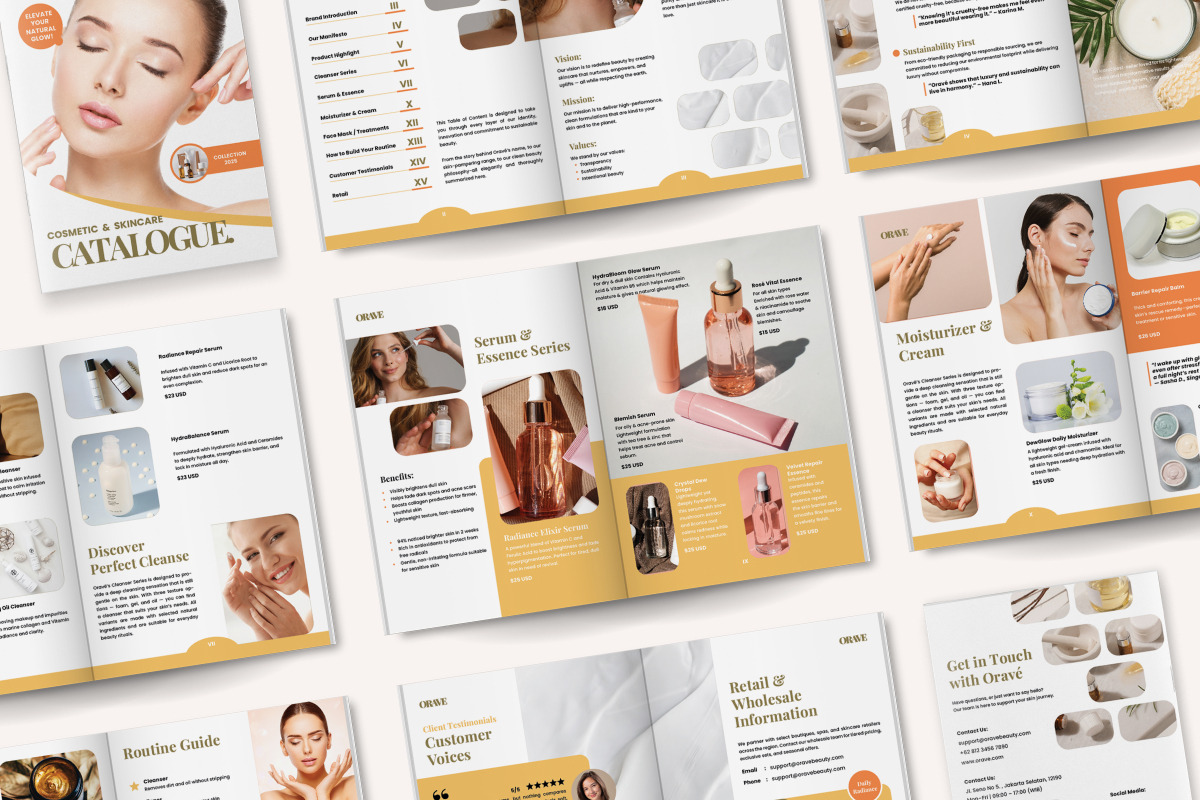 Skincare Brand Catalog Brochure, a Brochure Template by twinstd (Photo 5 of 6)