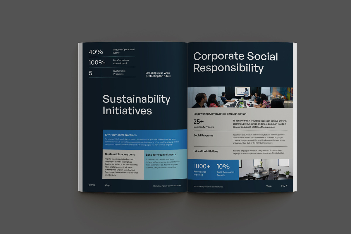 VIRYA | Marketing Agency Brochure, a Brochure Template by Neermana (Photo 6 of 10)