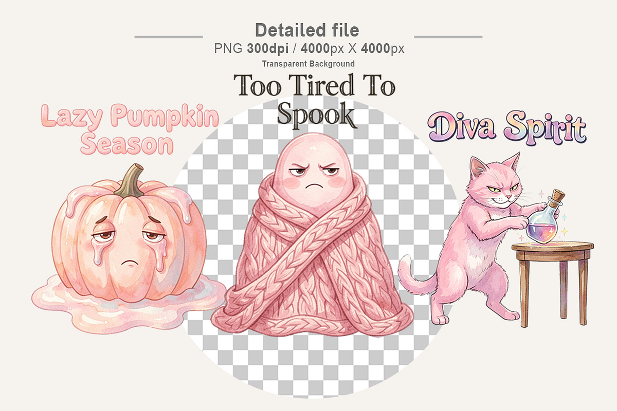 Coquette Pinkoween Sublimation, a Seasonal Illustration by Artnoy (Photo 3 of 18)
