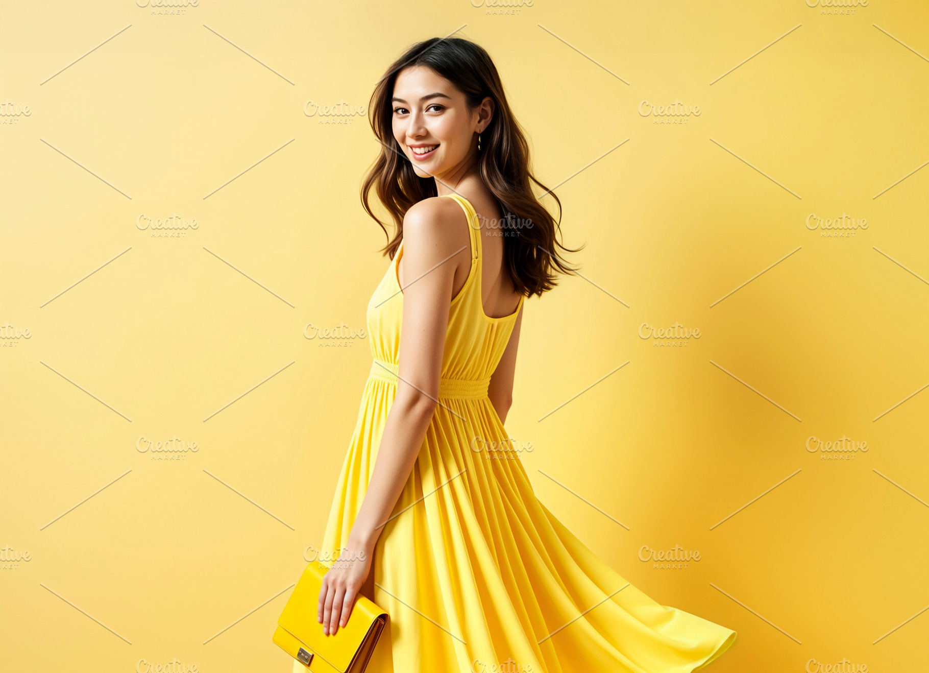 Happy beautiful asian woman, a Photo by rarrarorro