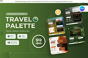 Travel Palette - Canva Templates, a Social Media Template by Exceptionalways (Thumbnail 1 of 2)