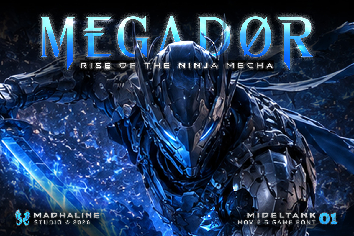 MIDELTANK | Movie & Game Font, a Blackletter Font by Madhaline Studio (Photo 10 of 14)