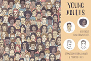 Huge Collection of 220 Diverse Faces, a Person Illustration by Franzi draws (Thumbnail 2 of 12)