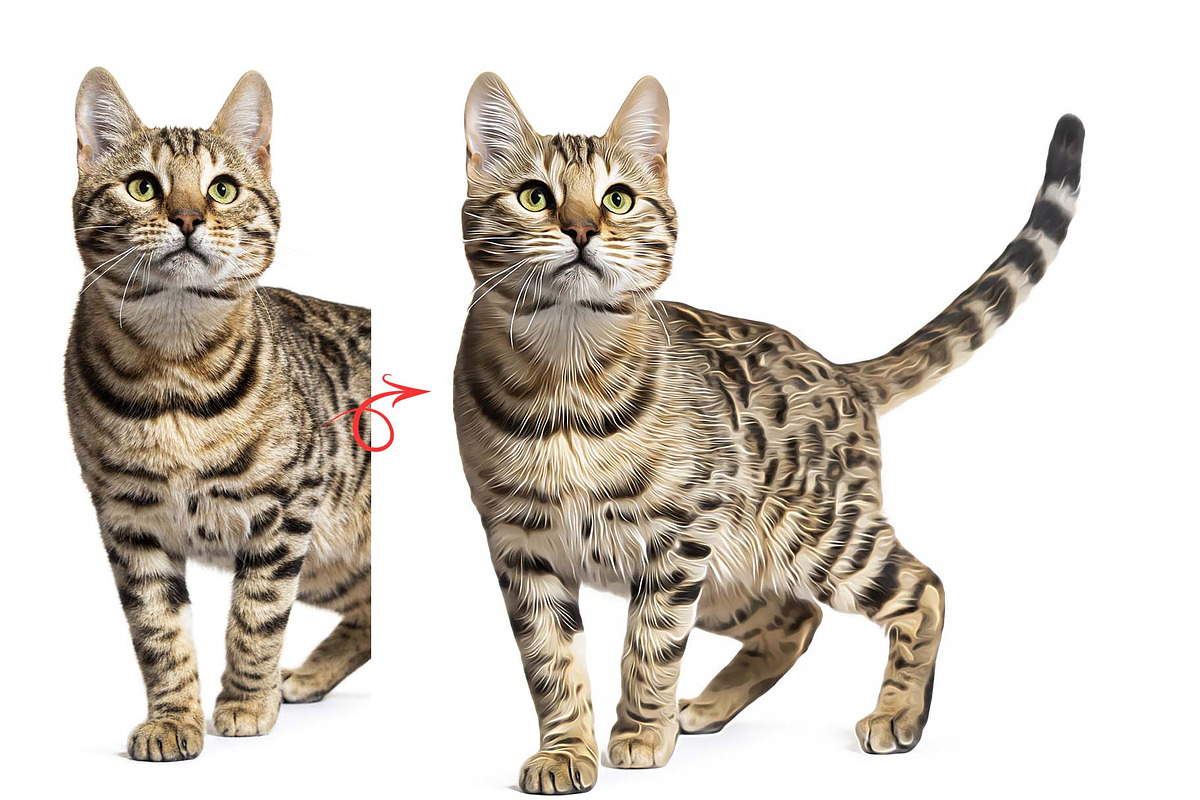 Cat and Pet Oil Painting, an Action Add-On by MRI STUDIO (Photo 12 of 17)