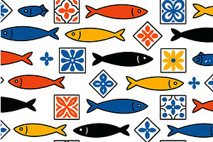 Colorful vector illustration of fish, an Illustration by ZinetroN