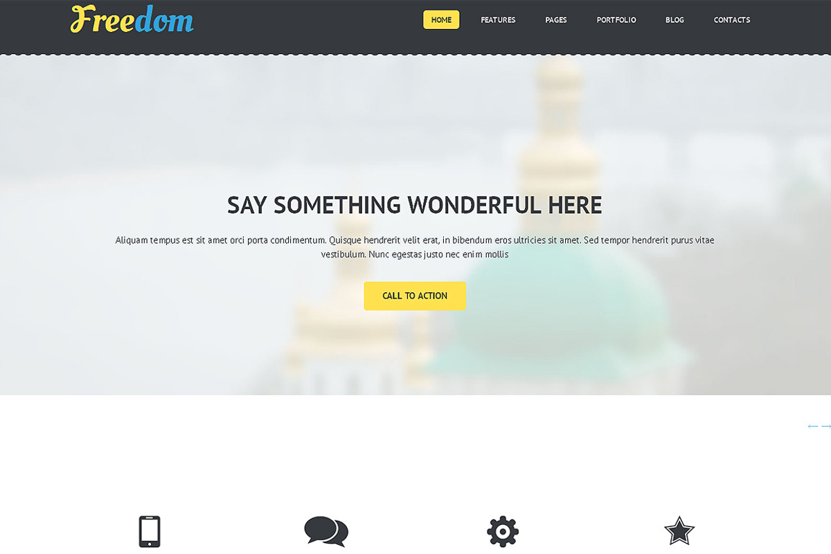 Freedom Bootstrap  Template, a Bootstrap Template by IceTemplates (Photo 2 of 4)