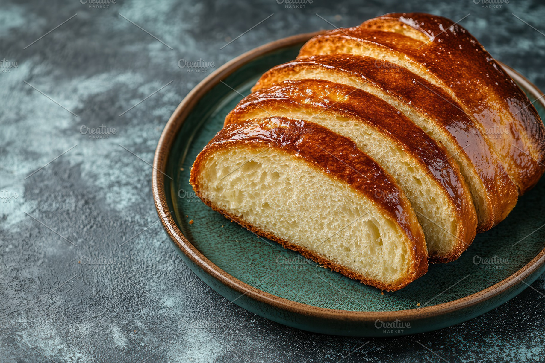 Freshly baked sweet brioche buns, a Photo by Pavel_design