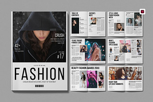 Fashion Magazine Template, a Magazine Template by Work-Envance