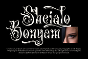 Glorivane - Victorian Display Font, a Blackletter Font by madeDeduk (Thumbnail 7 of 8)