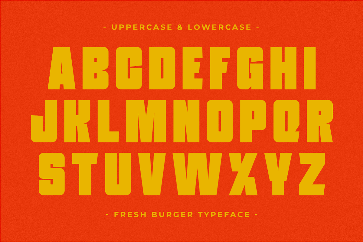 Fresh Burger - Modern Display Sans, a Sans Serif Font by Pian45 Studio (Photo 6 of 8)