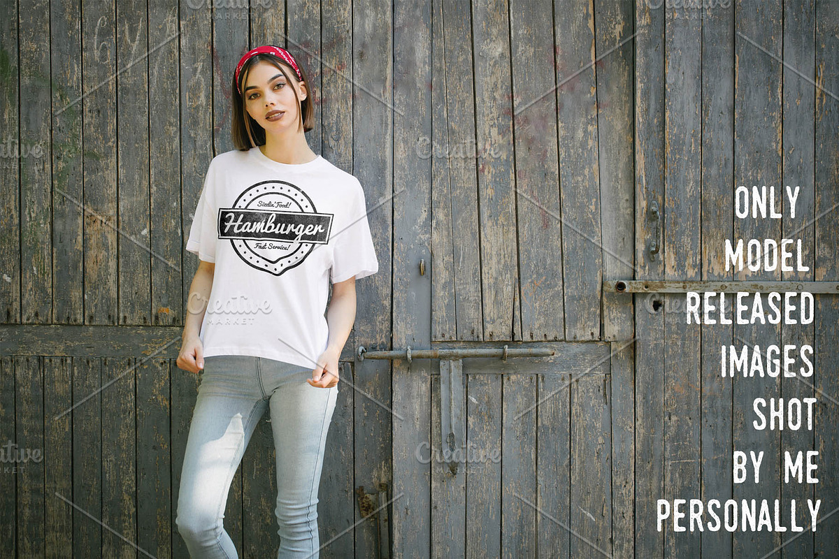 T-Shirt Mockup pack / Urban Edition, a Shirt Mockup by Arfis (Photo 6 of 28)