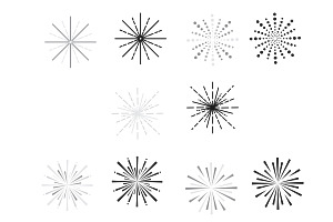 Firework Set 4 Procreate Brush Stamp