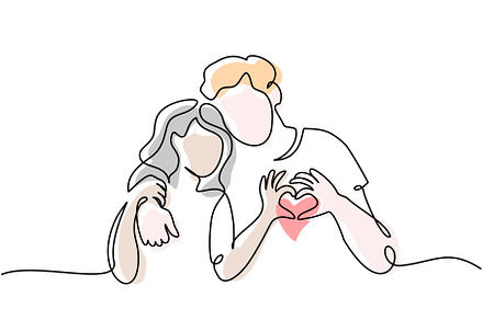 Valentines day romantic design, a Decorative Illustration by Valenty