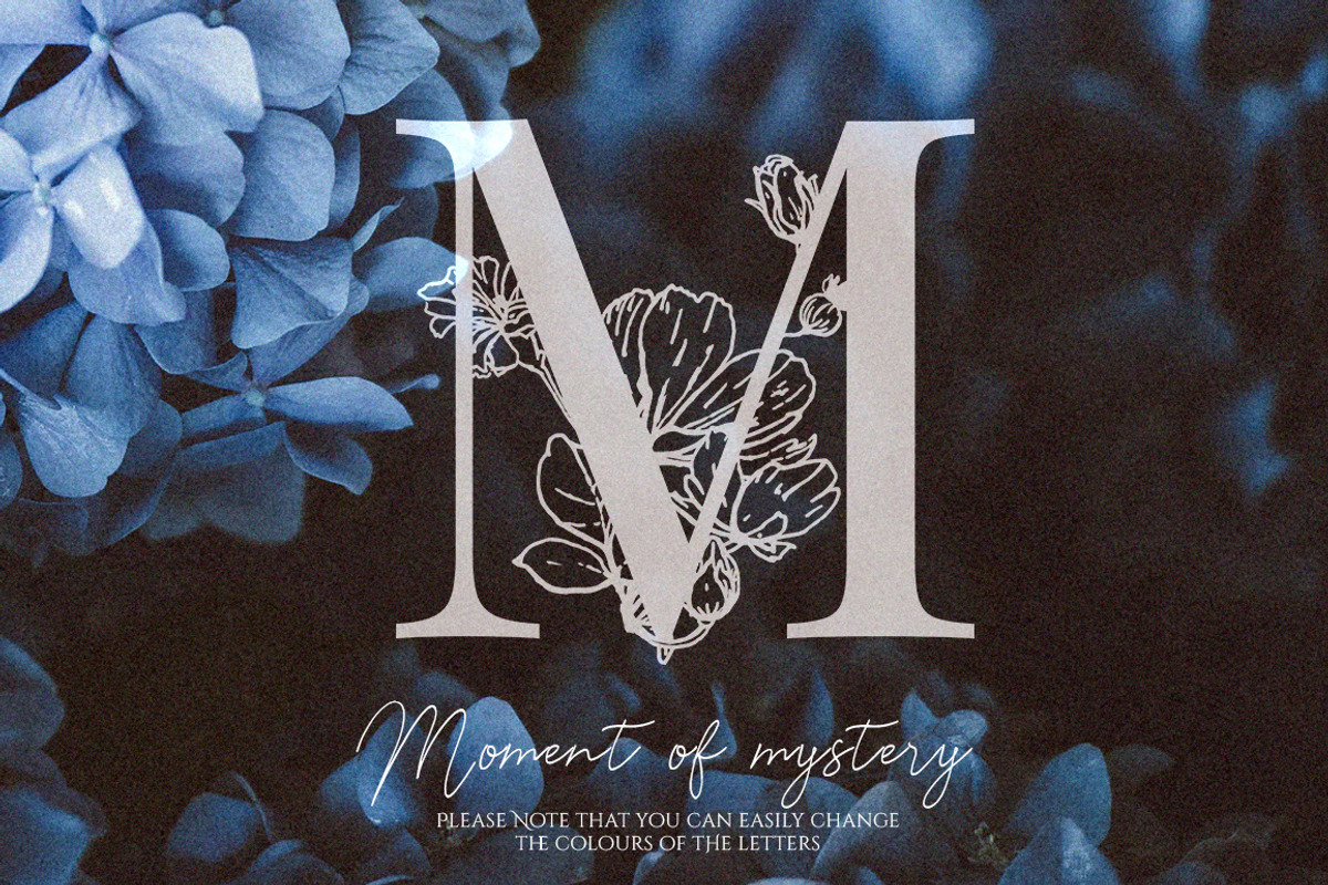 Gold floral alphabet/monograms, an Illustration by Pamyatka Shop (Photo 4 of 12)