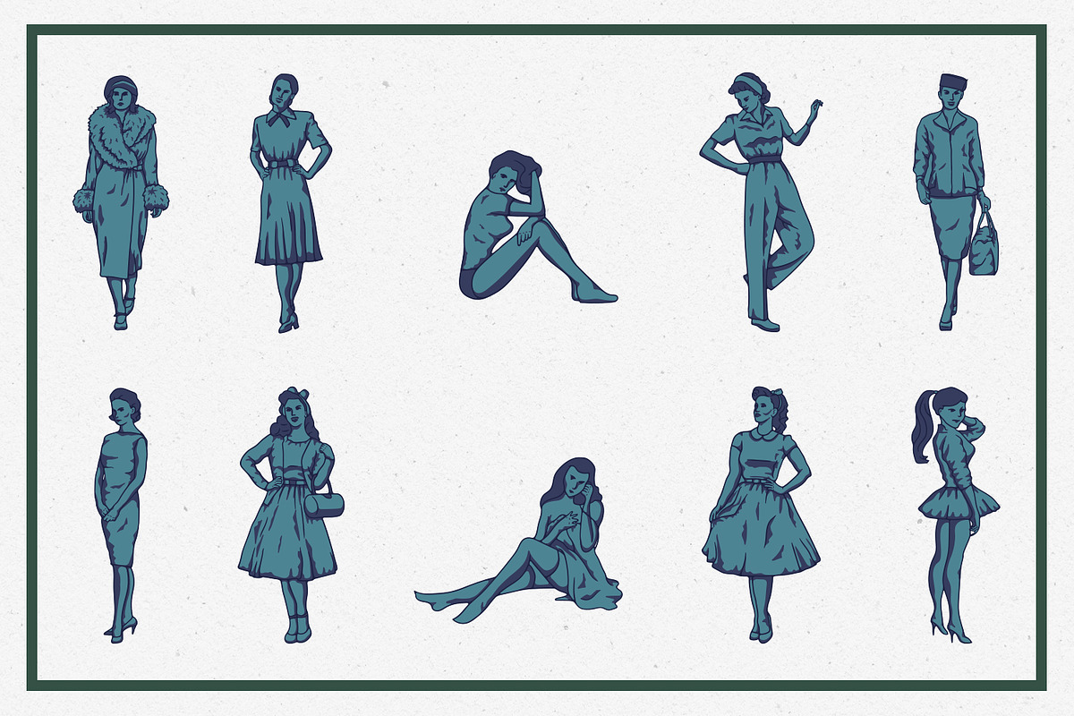 Vintage People Logos, a Branding & Logo Template by Justin Achammer (Photo 8 of 9)