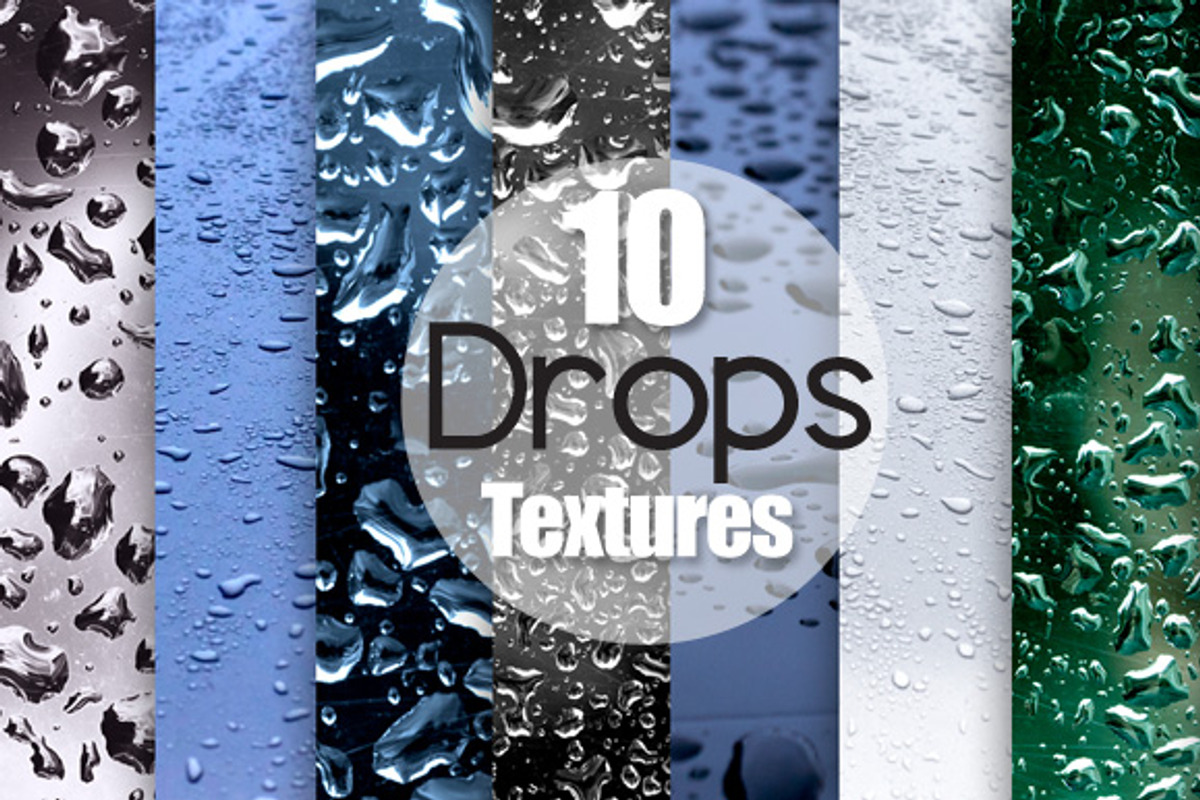 10 Water Drops Textures
