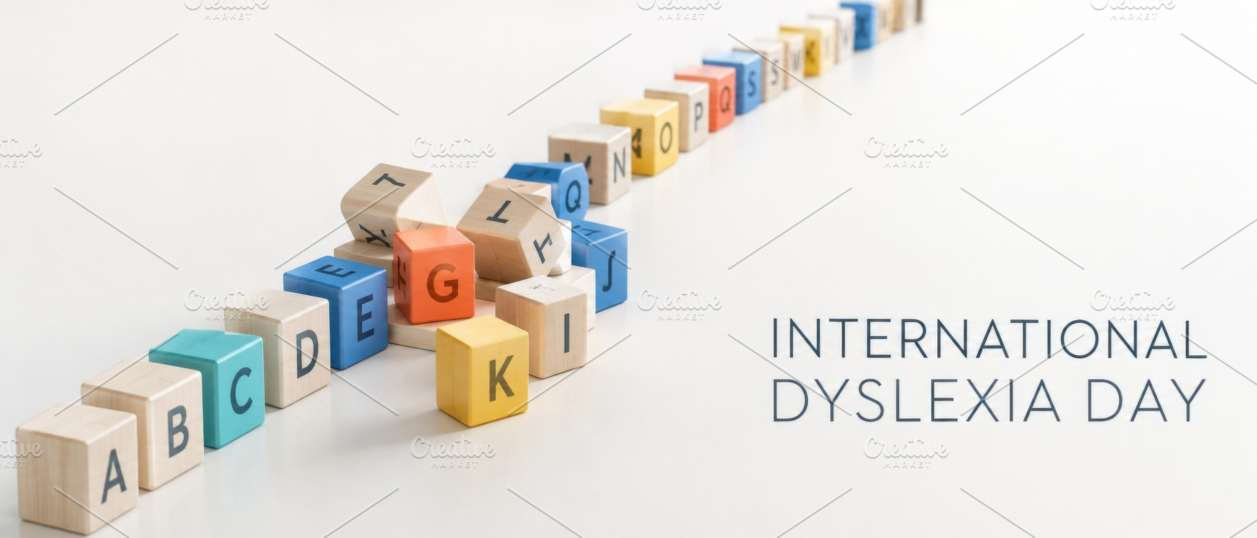 International Dyslexia Day message w, a Photo by Dvoevnore photos