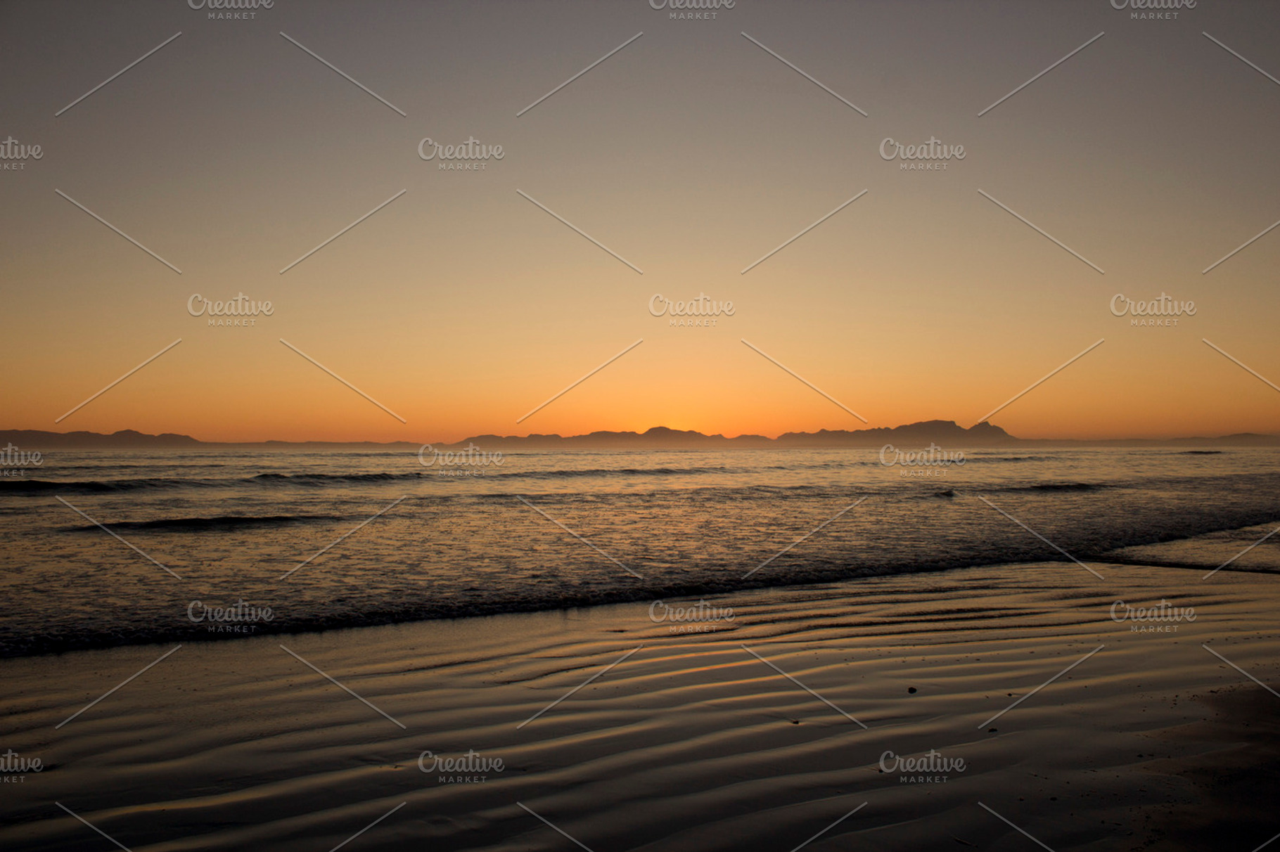 Sunset At Strand Beach
