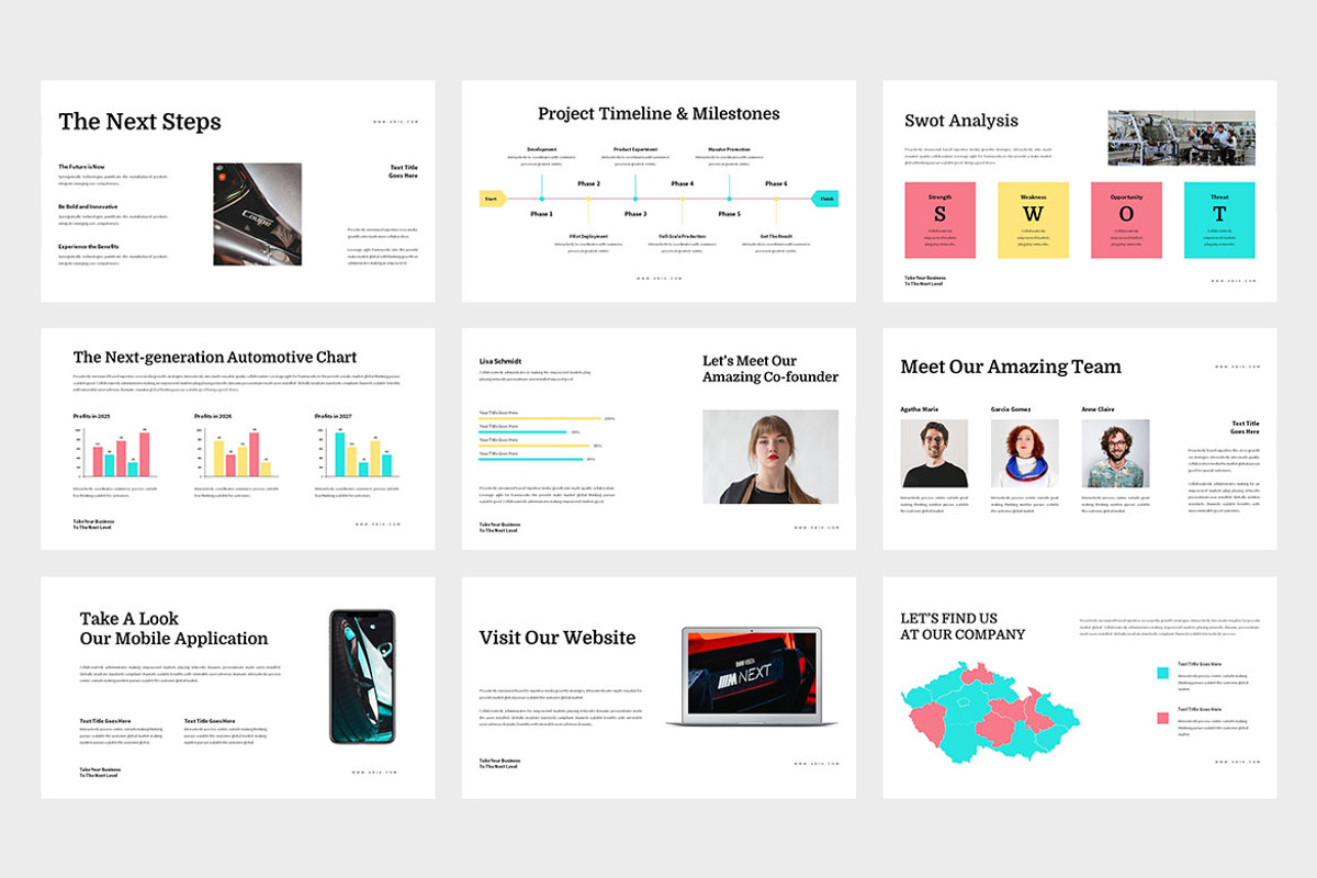 Adia : Automotive Google Slides, a Presentation Template by Punkl Camp (Photo 4 of 9)