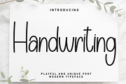 Handwriting | Script Font, a Script Font by Scratchones (Thumbnail 1 of 8)