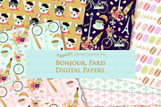 Parisian,Bonjour Paris,Eiffel Tower, an Illustration by Mia's Graphic Design (Thumbnail 7 of 9)
